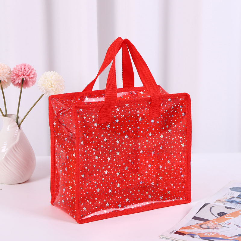 กระเป๋าเดินทาง PVC Zipper Tote Bag